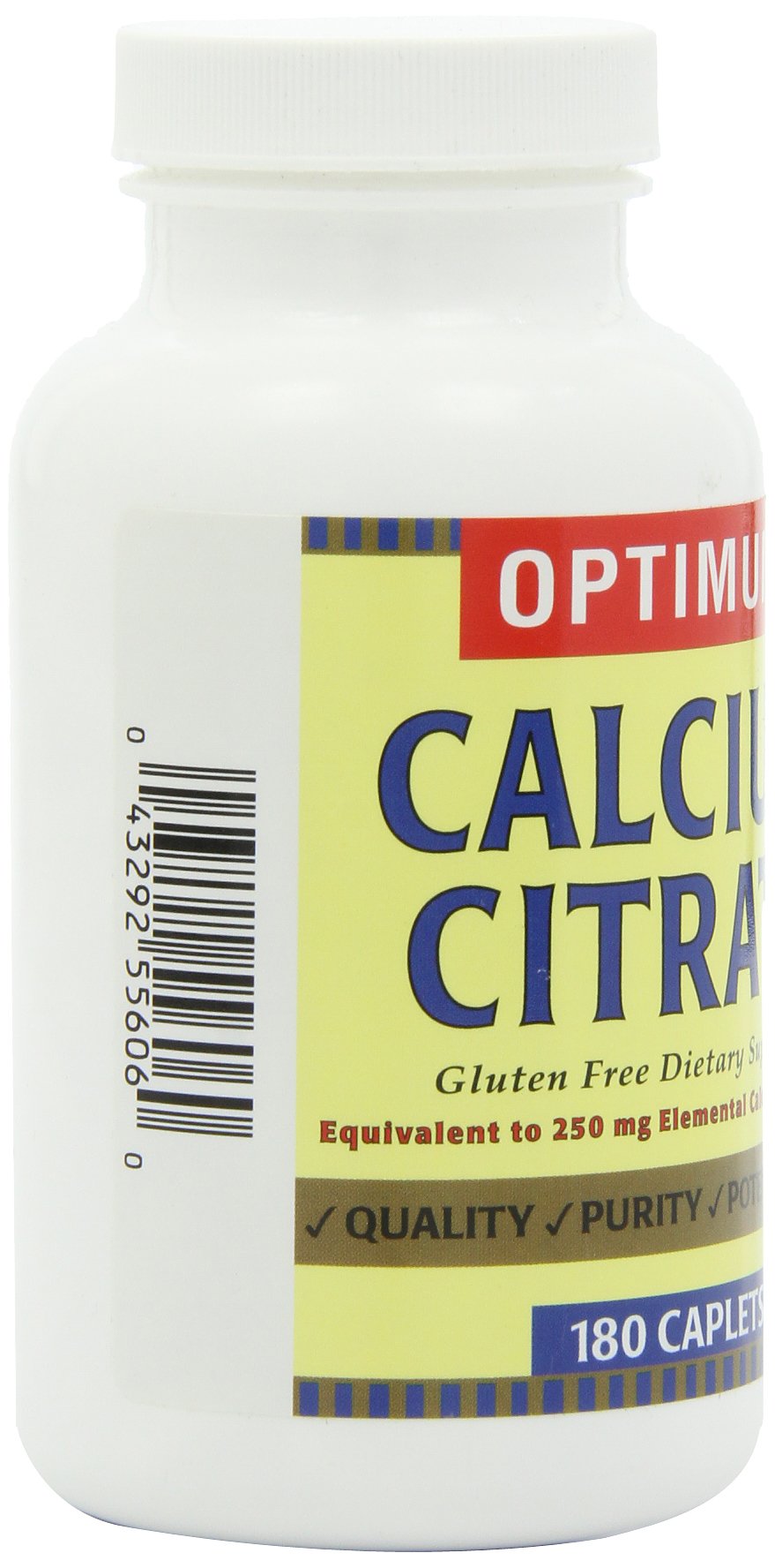 Optimum Calcium Citrate bottle angled on white background