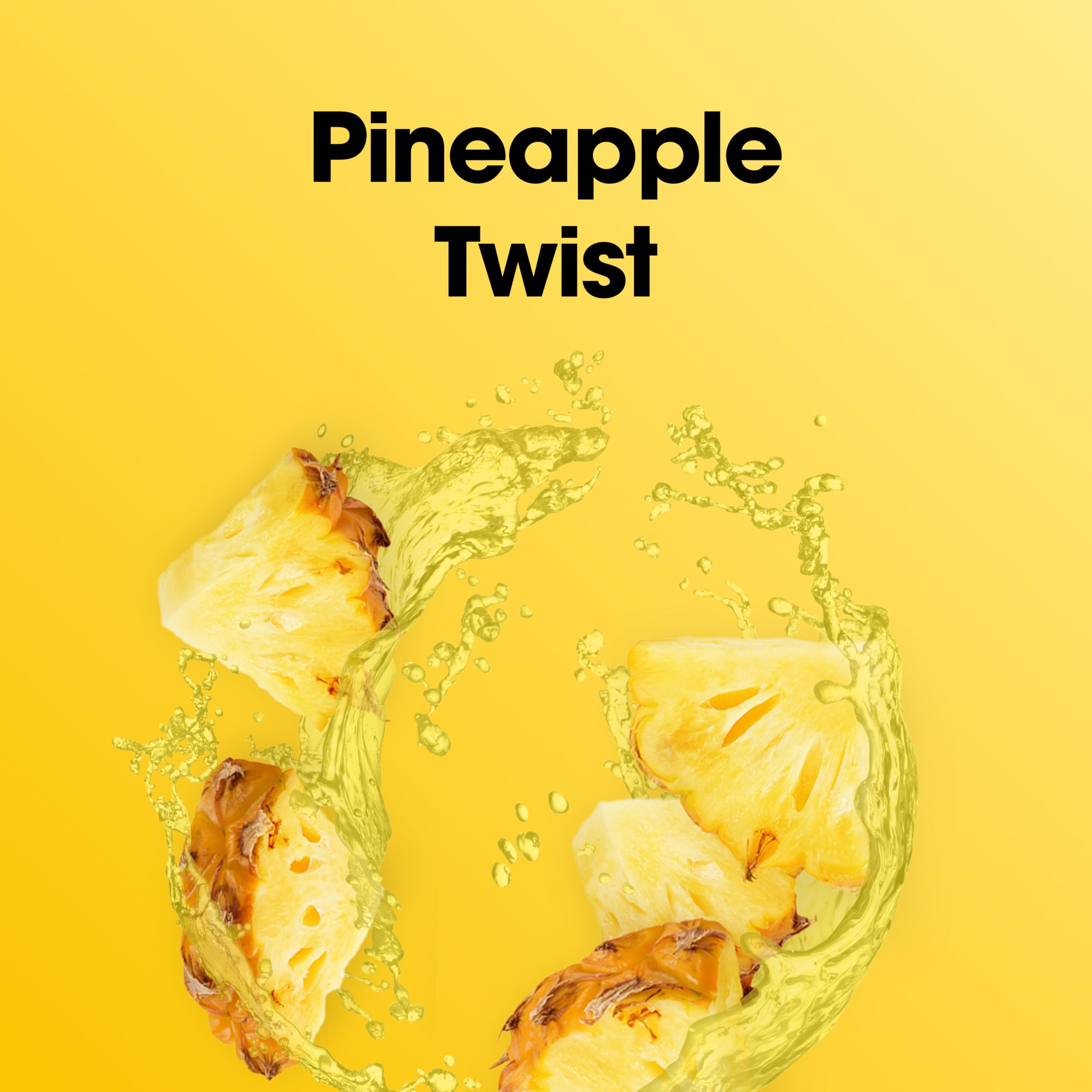 Pineapple Twist drink in a glass ready for hydration and flavor.