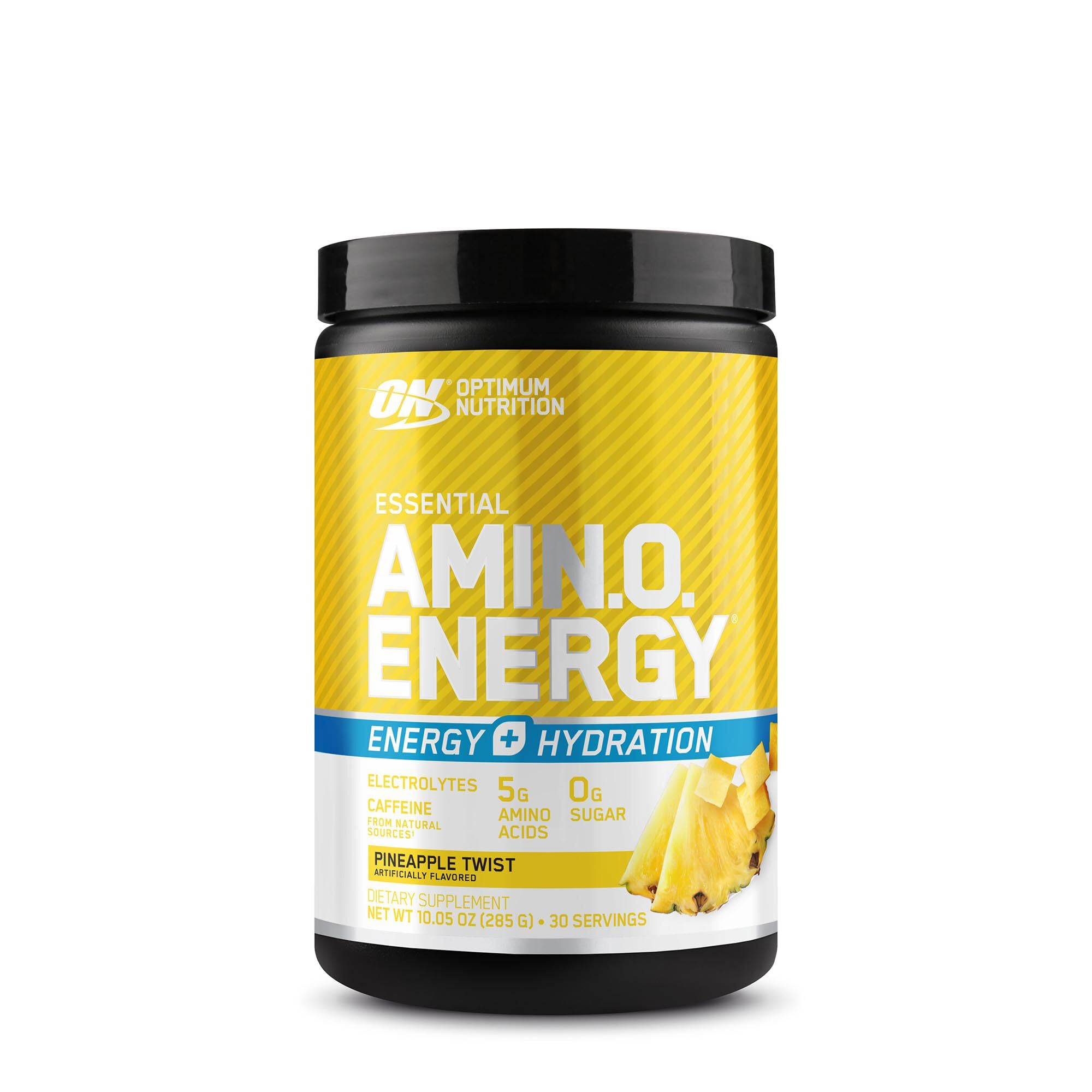 Ingredients list for Optimum Nutrition Amino Energy Plus Hydration Pineapple Twist.