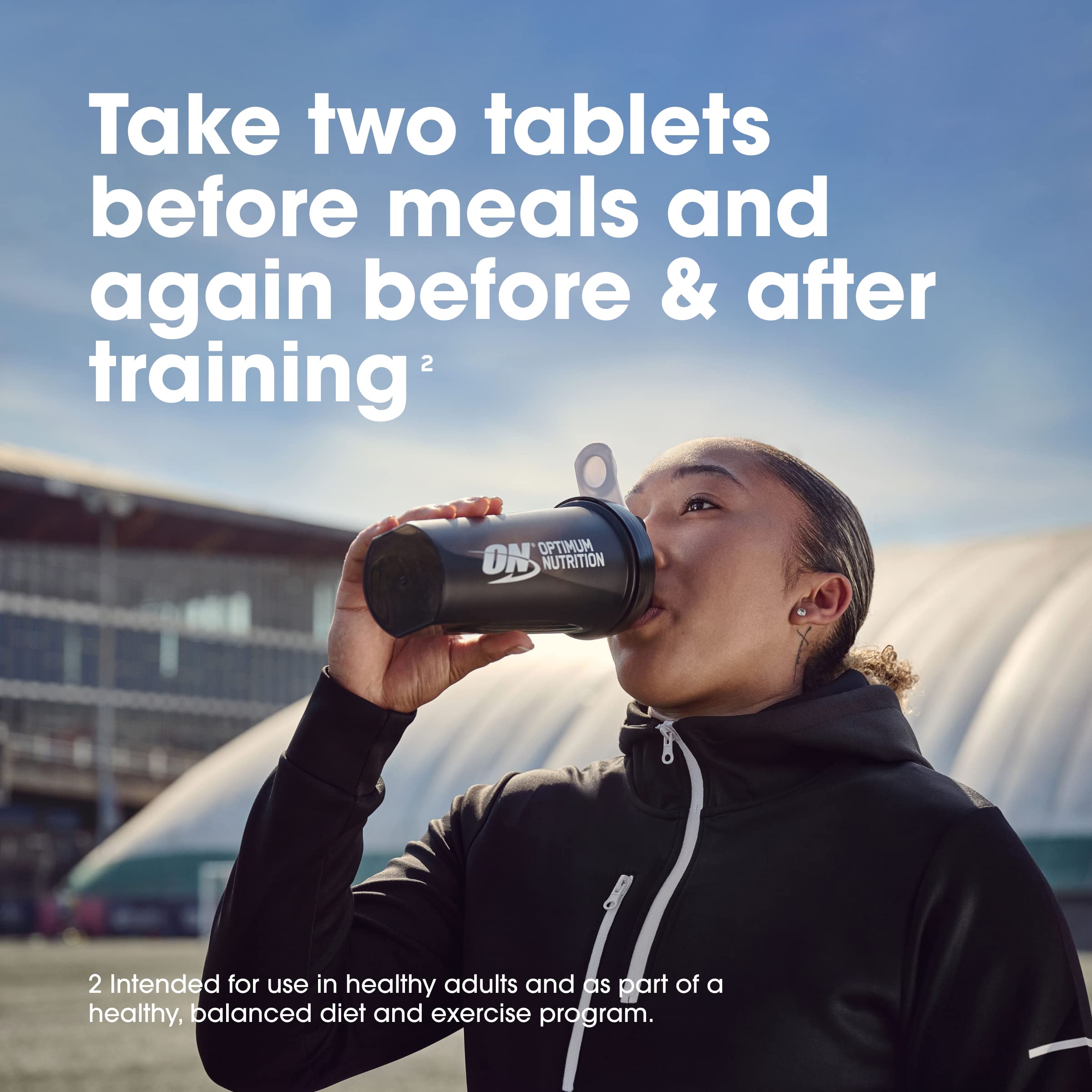 Nutrition facts panel of Optimum Nutrition BCAA 1000