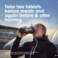 Nutrition facts panel of Optimum Nutrition BCAA 1000