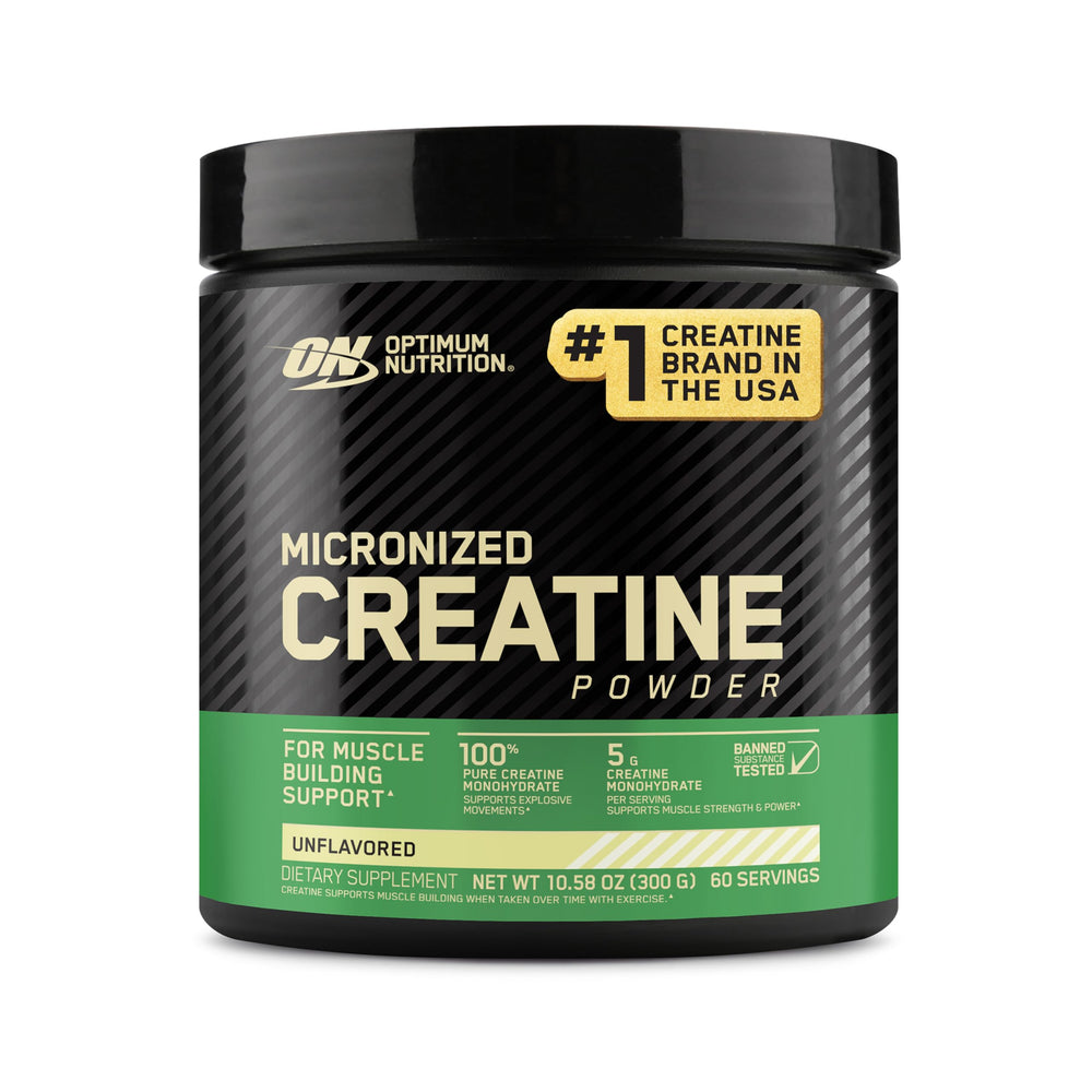 Optimum Nutrition Creatine Monohydrate powder jar – unflavored, 300 g