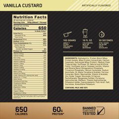650 calories per serving highlighted on nutrition facts label