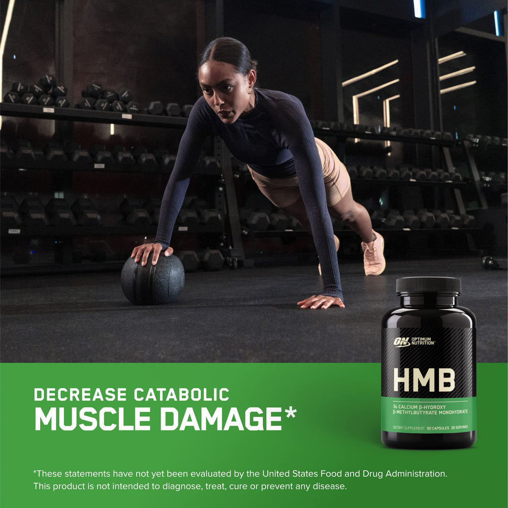 Nutritional facts panel for Optimum Nutrition HMB 1000 Caps