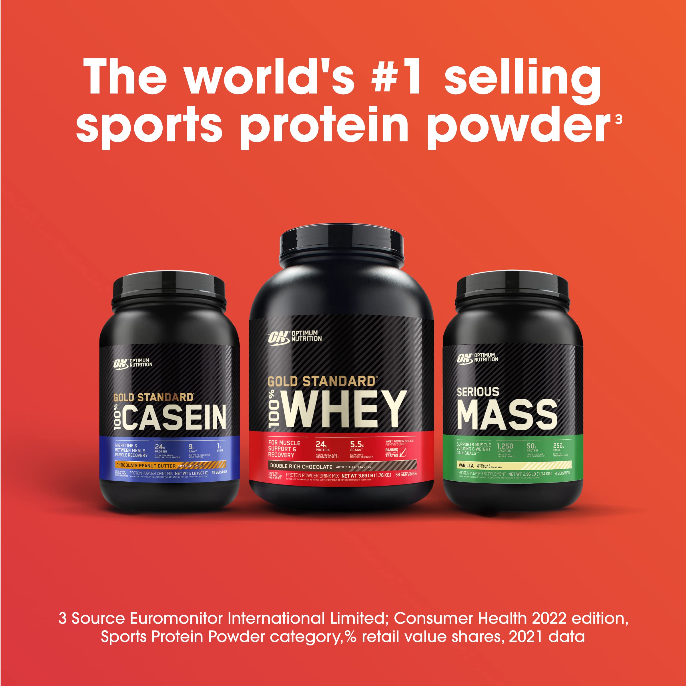 Ingredients list on Serious Mass packaging