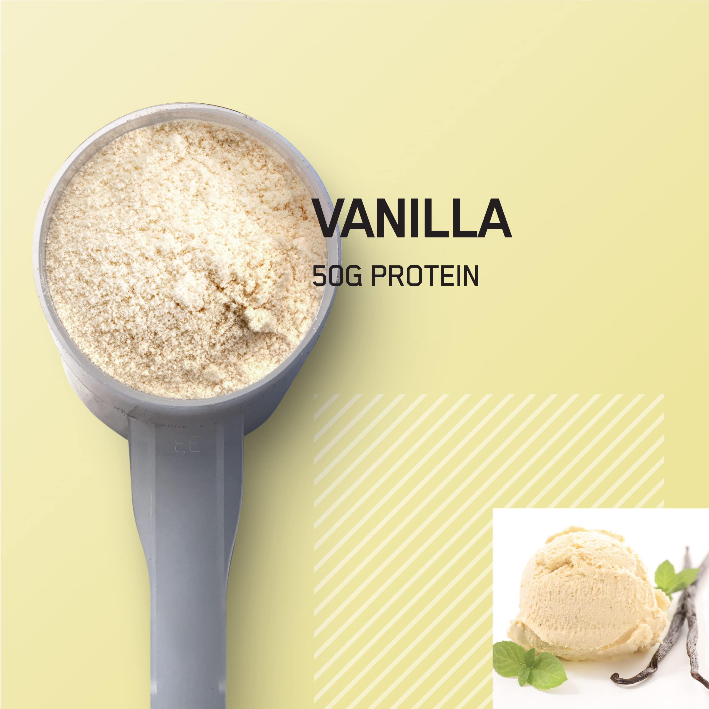 Nutrition facts panel for Serious Mass Vanilla 6 lb