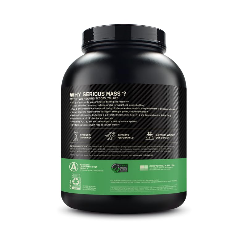 Weight gain potential with Serious Mass and foods