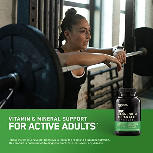 Serving size of three tablets for Optimum Nutrition Zinc Magnesium Aspartate