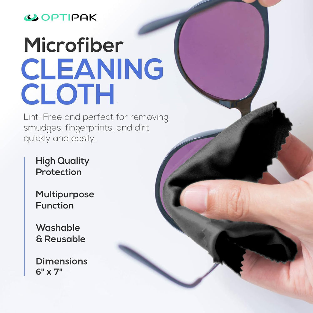 Antifog spray being used on glasses on the go
