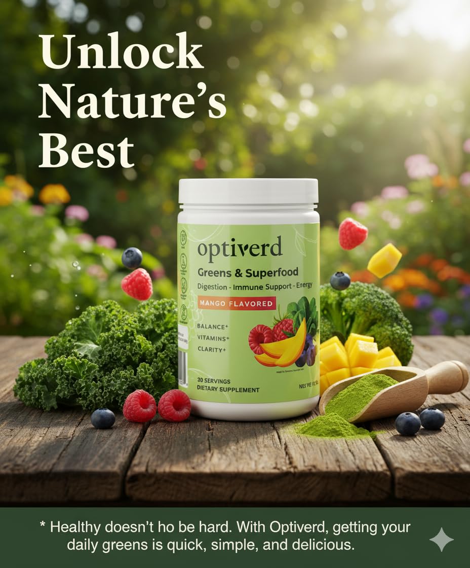 Natural mango flavor profile of Optiverd greens