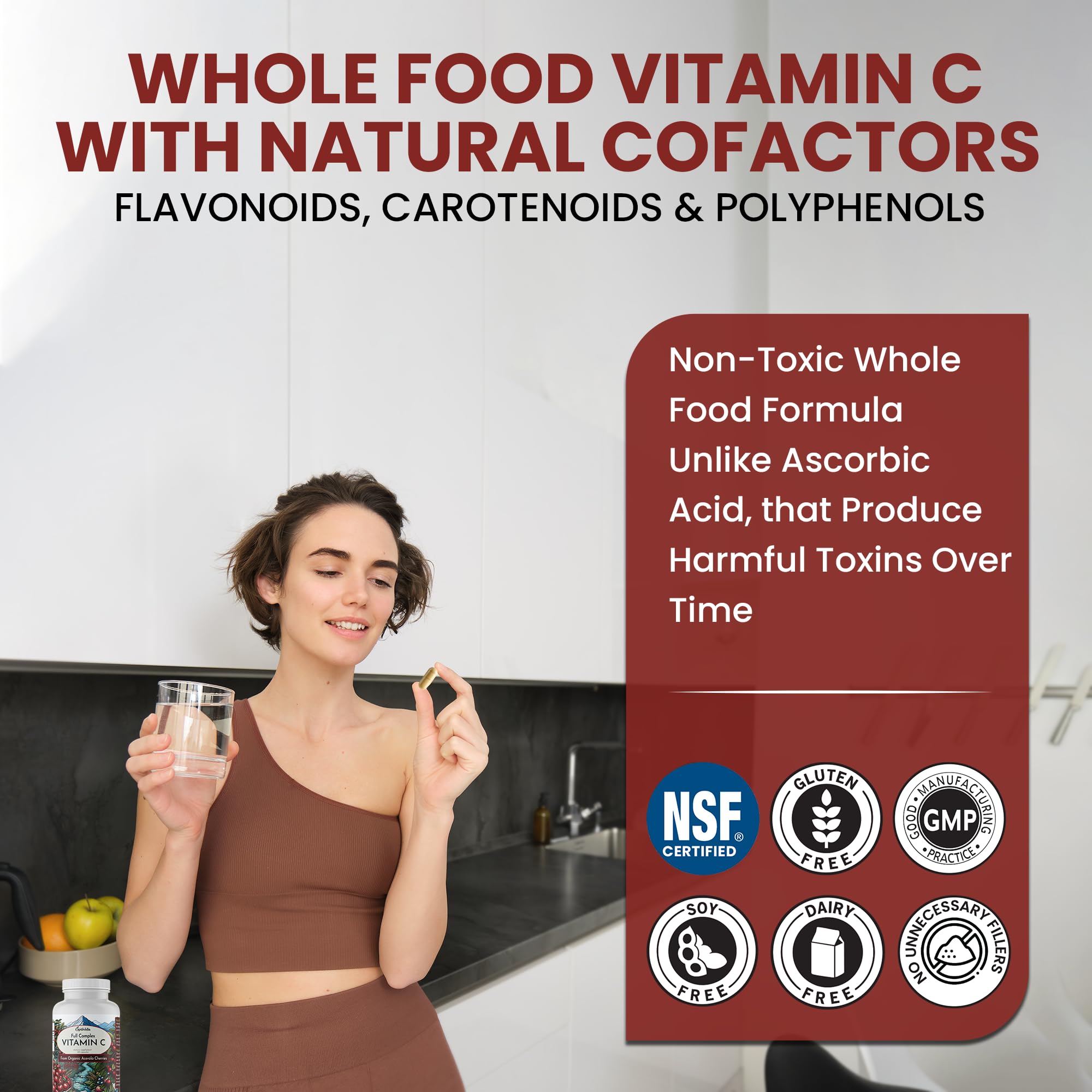 Timed-release Vitamin C absorption infographic