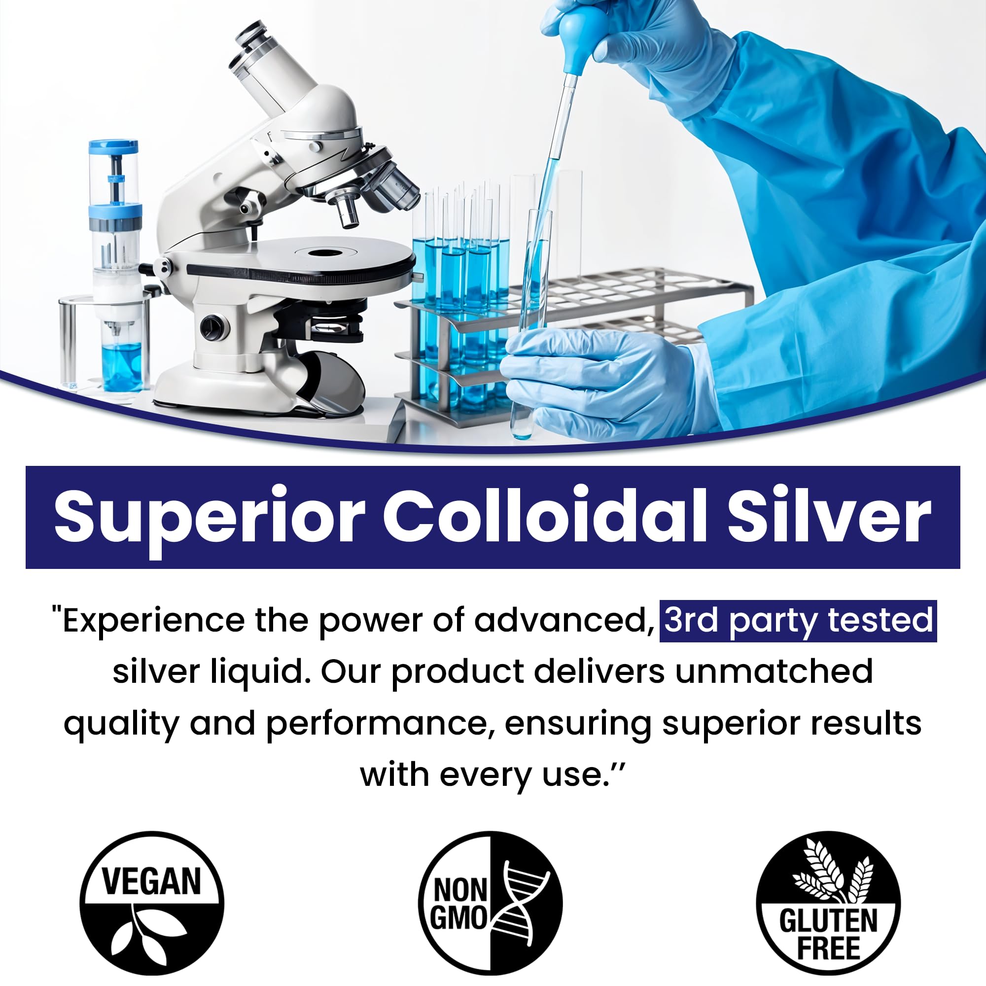 Product packaging photo for Optivida Colloidal Silver Liquid 4 oz