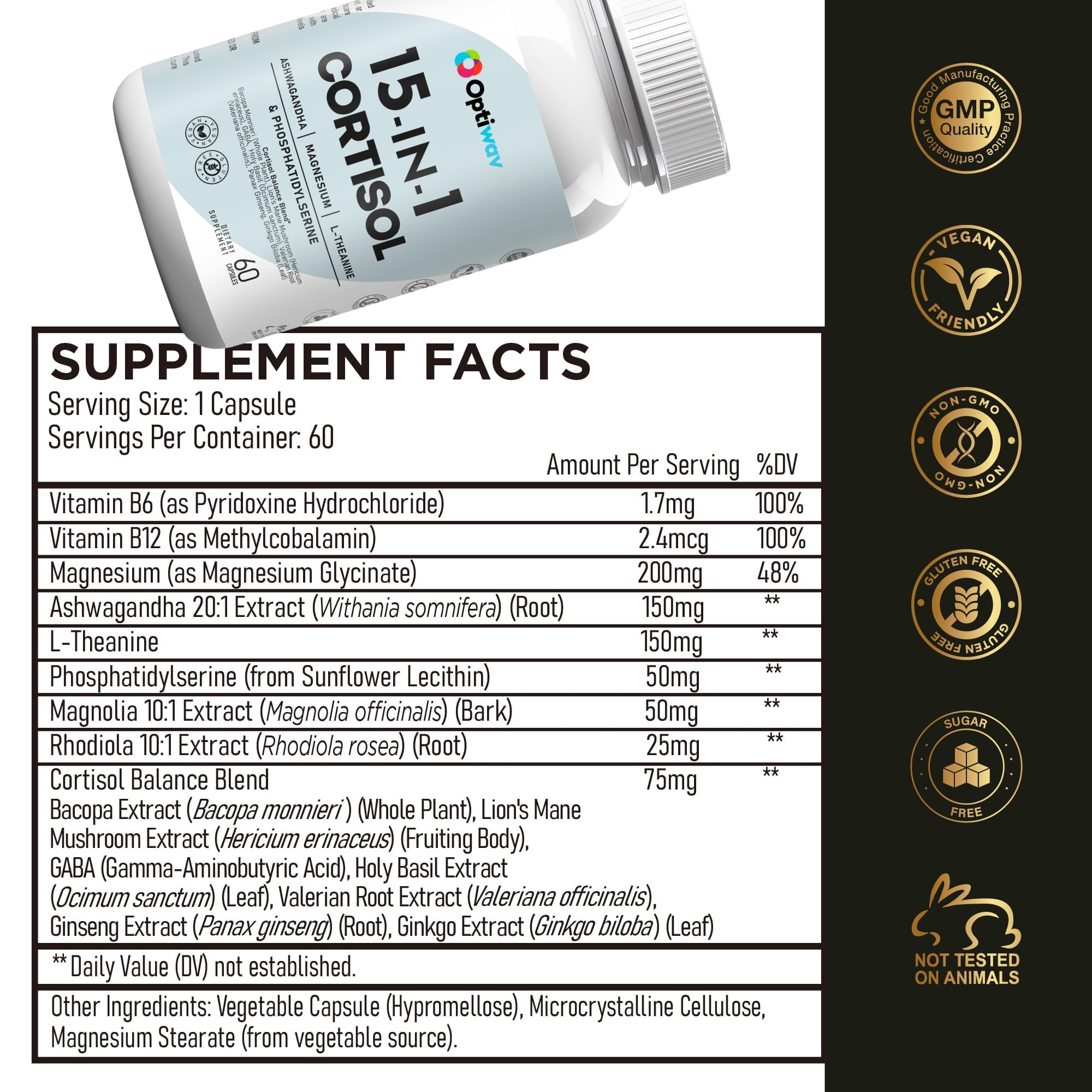 GMP-certified manufacturing facility for Optiwav Cortisol Detox