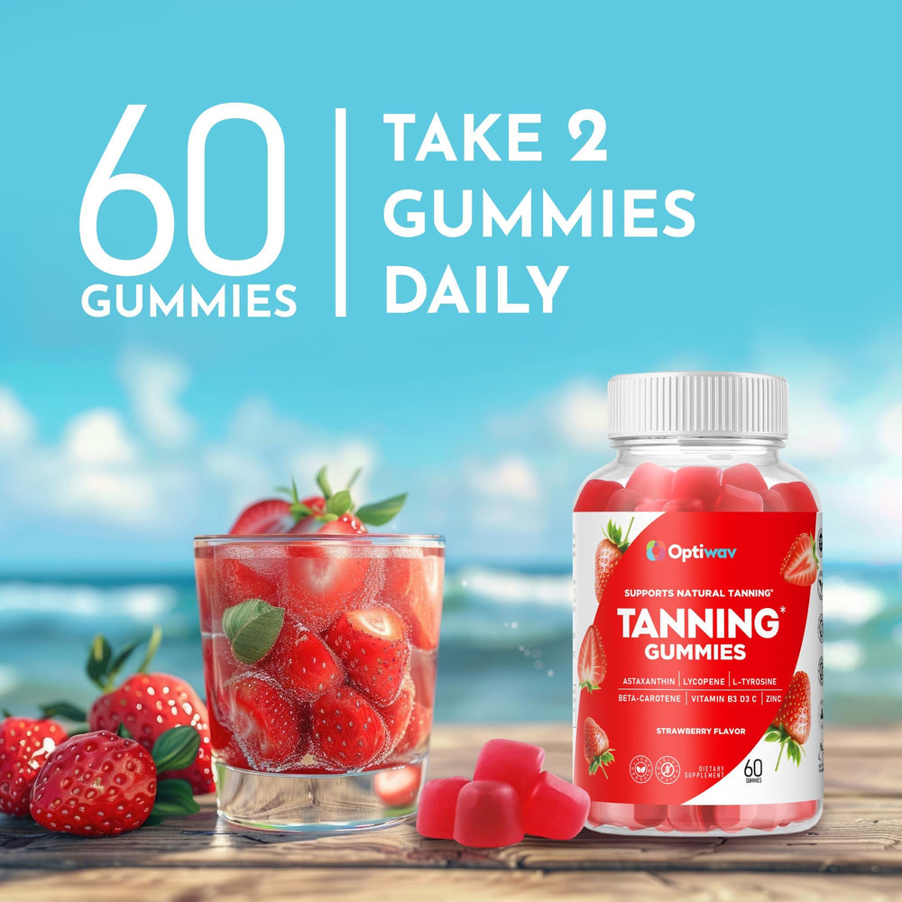 Vegan, sugar-free, gluten-free self-tanning gummies