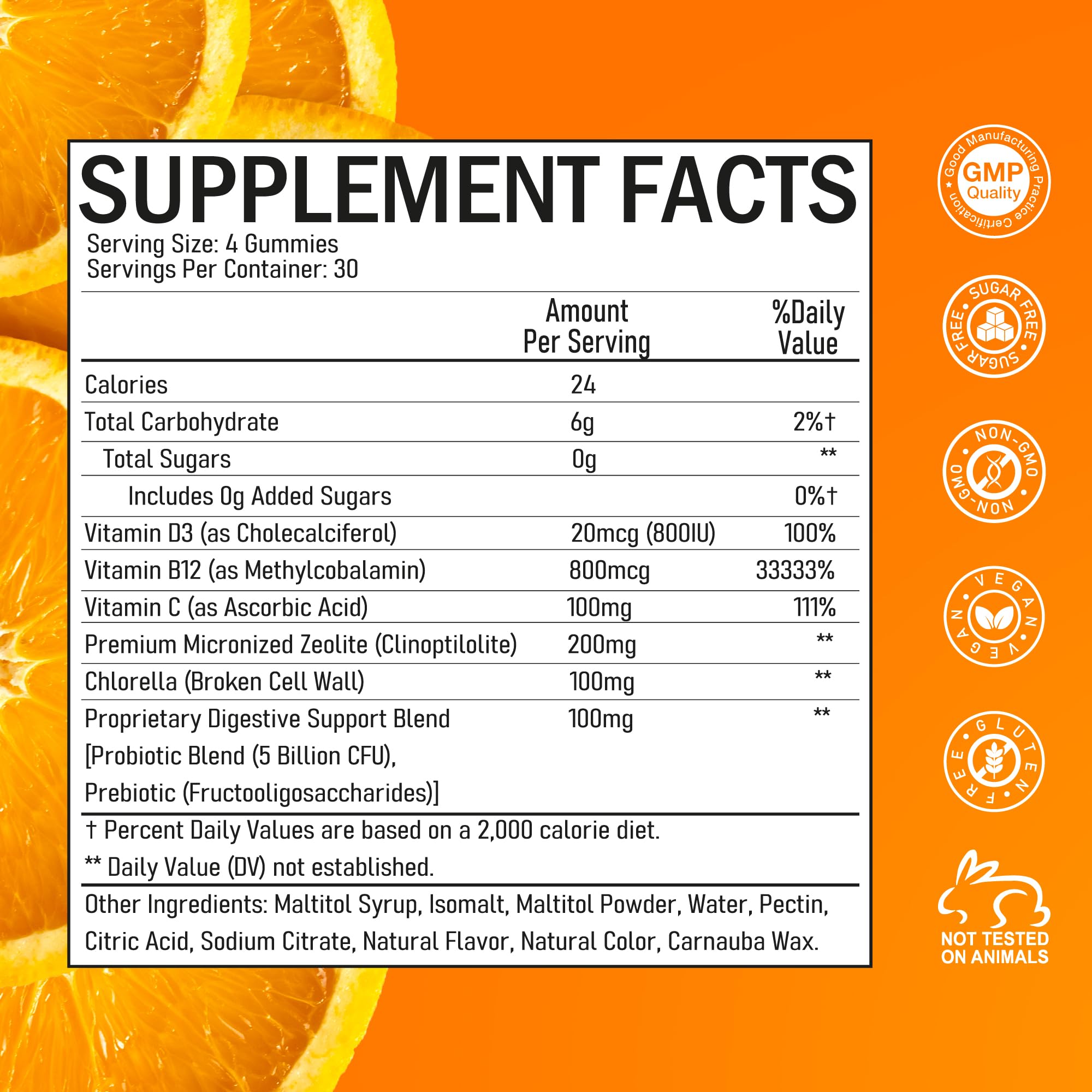 120 gummies per bottle packaging