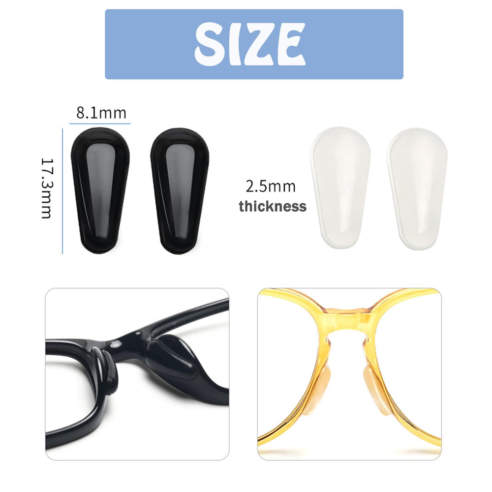 10 pairs of nose pads included in the pack