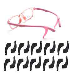 OPUGIT Eyeglass Ear Grips Hook in black, angled close-up