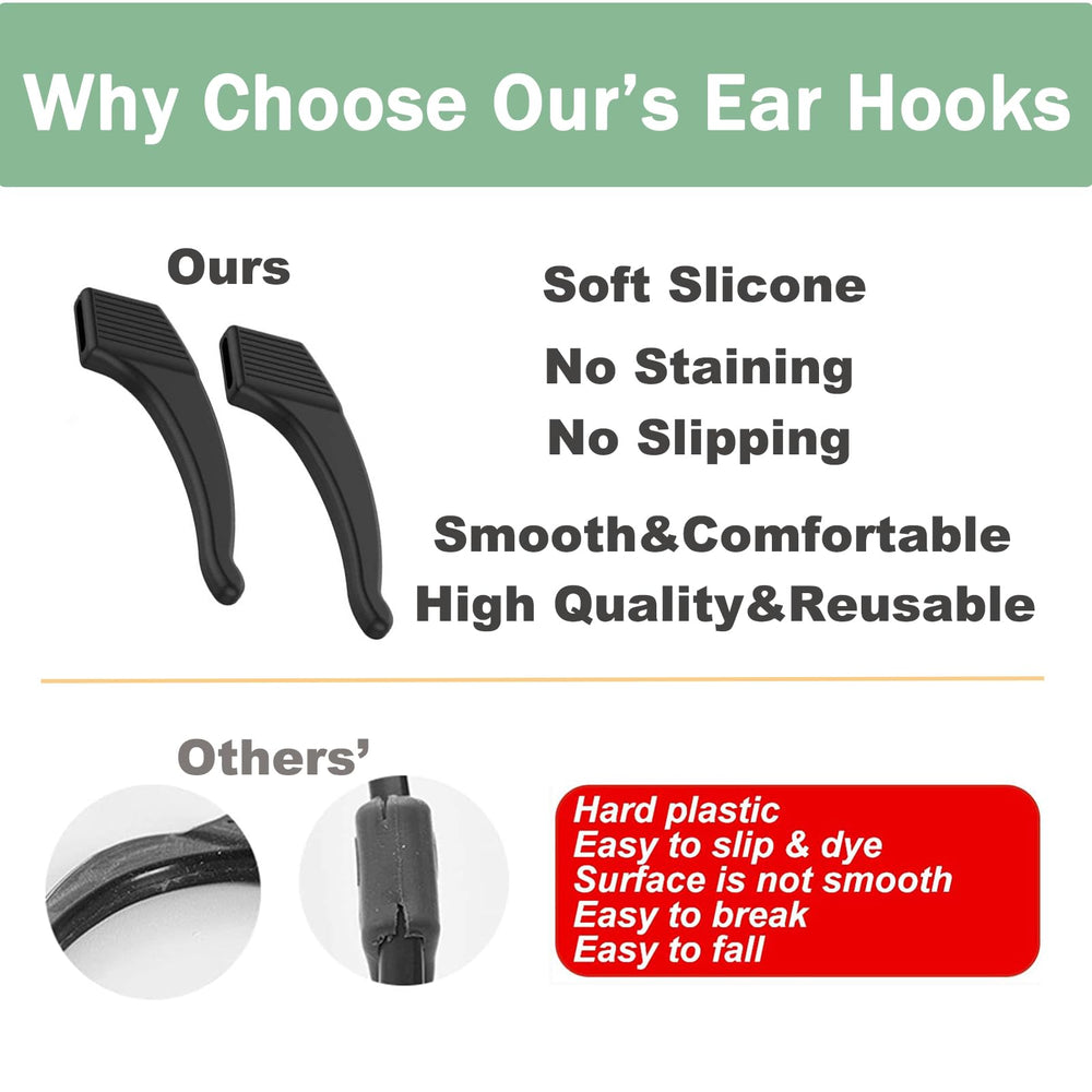 10 pairs of OPUGIT ear grips in black packaging