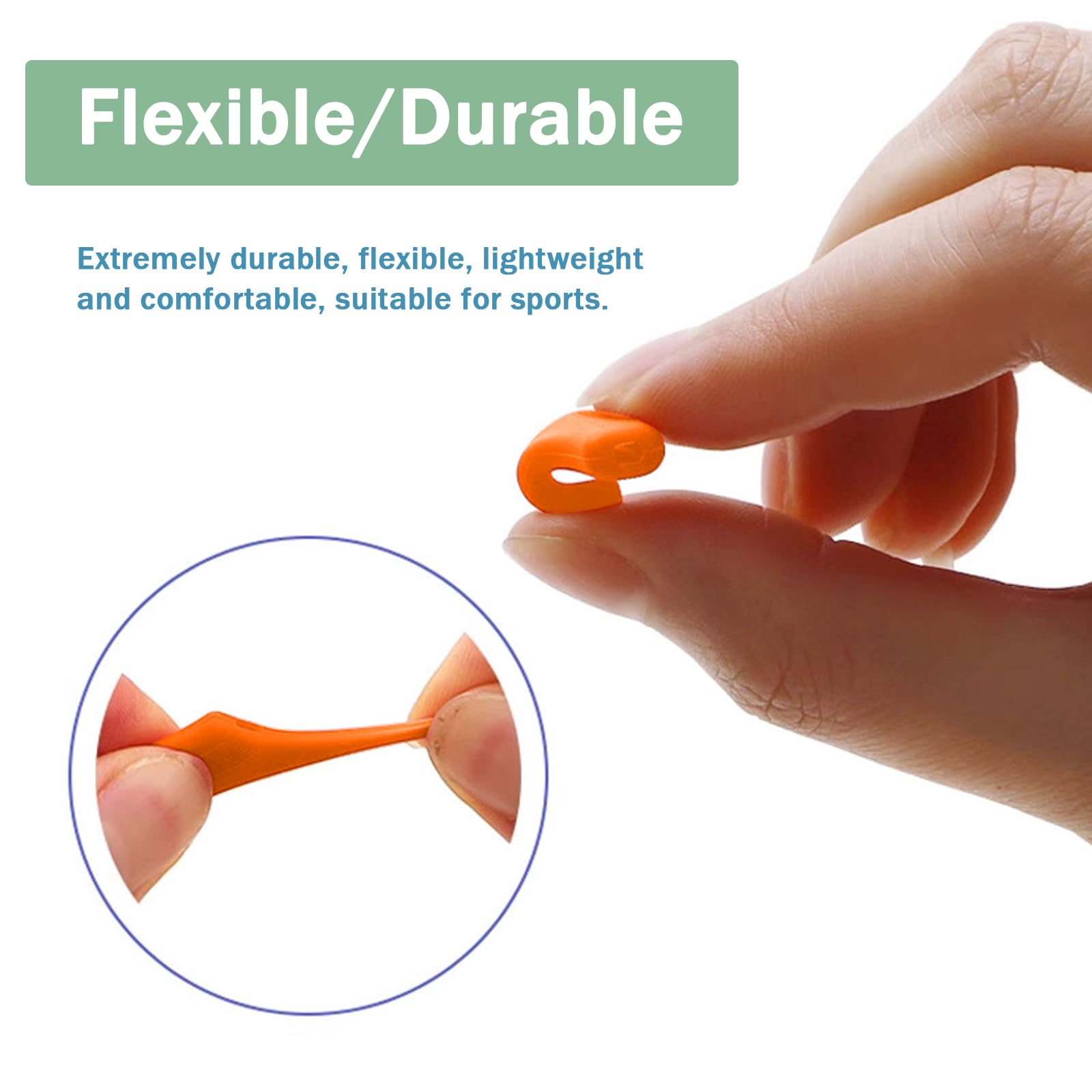 Soft silicone material close-up for comfort