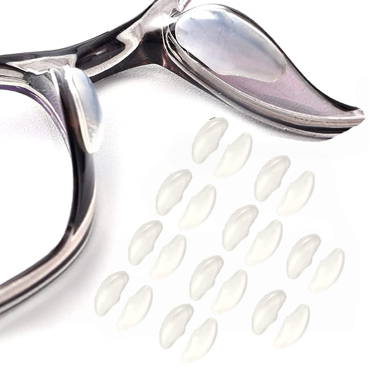 OPUGIT nose pads for eyeglasses, transparent silicone