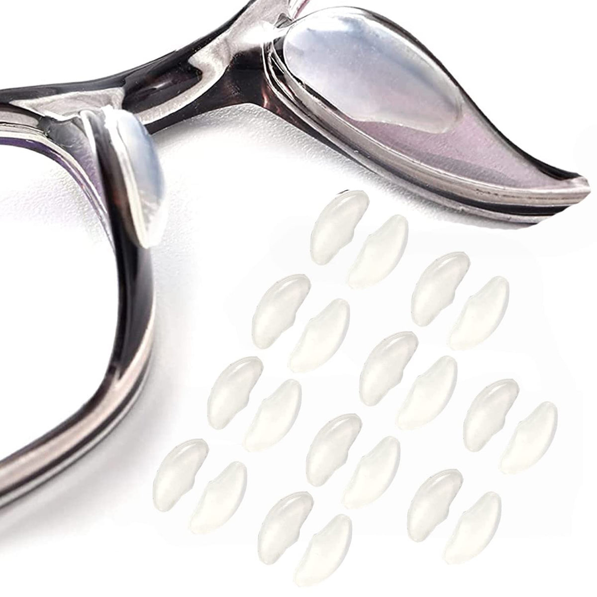 OPUGIT nose pads for eyeglasses, transparent silicone