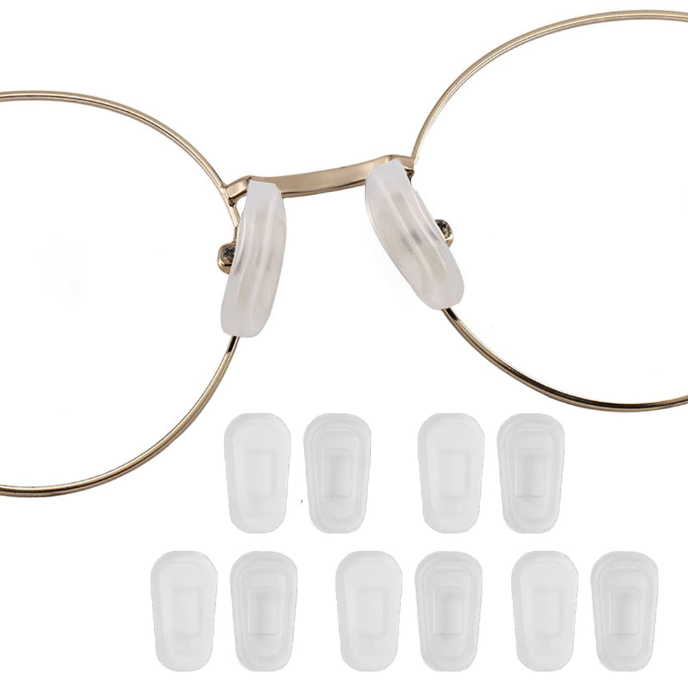 OPUGIT silicone nose pad covers for glasses – white frosted close-up