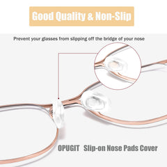 Five pairs of OPUGIT nose pad covers in packaging