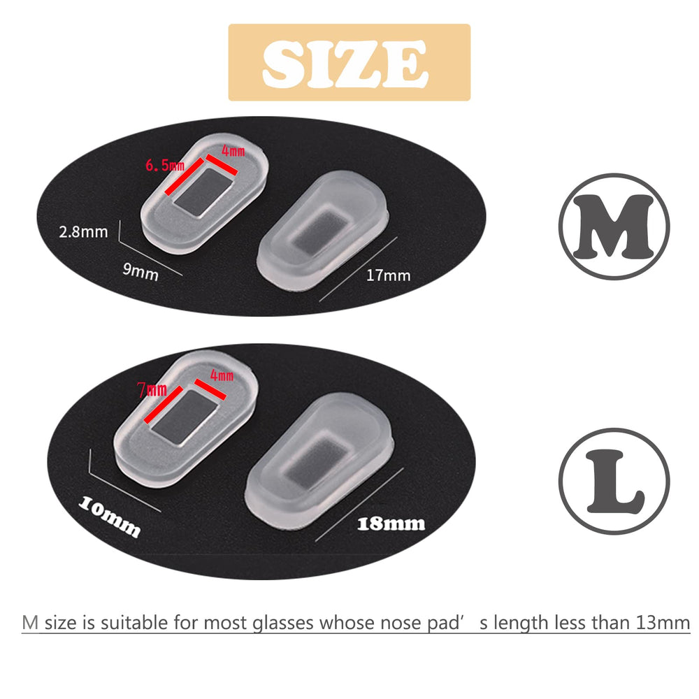 Glasses with OPUGIT nose pad covers installed for comfort