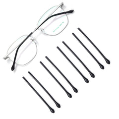 OPUGIT anti-slip plastic eyeglass replacement temples in black – 4 pairs