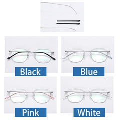 Eyeglass end tip attached to thin metal leg