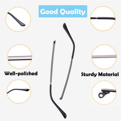 DIY-friendly external hinge eyeglass arms