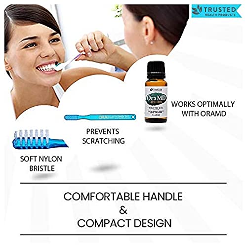 Adult oral care toothbrush designed for sensitive teeth and gums