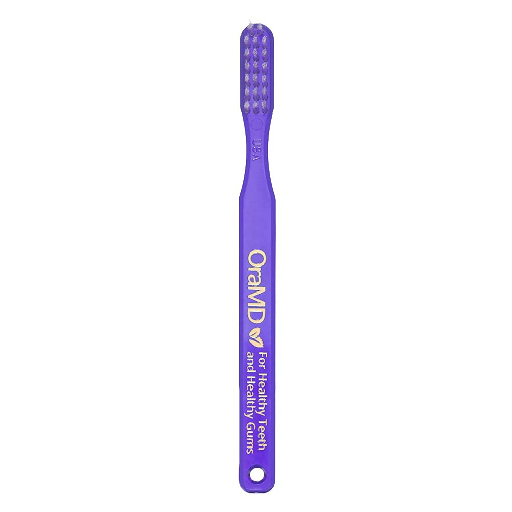 Rounded soft nylon bristles close-up