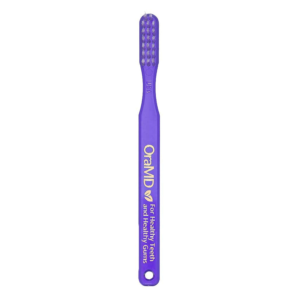 Rounded soft nylon bristles close-up