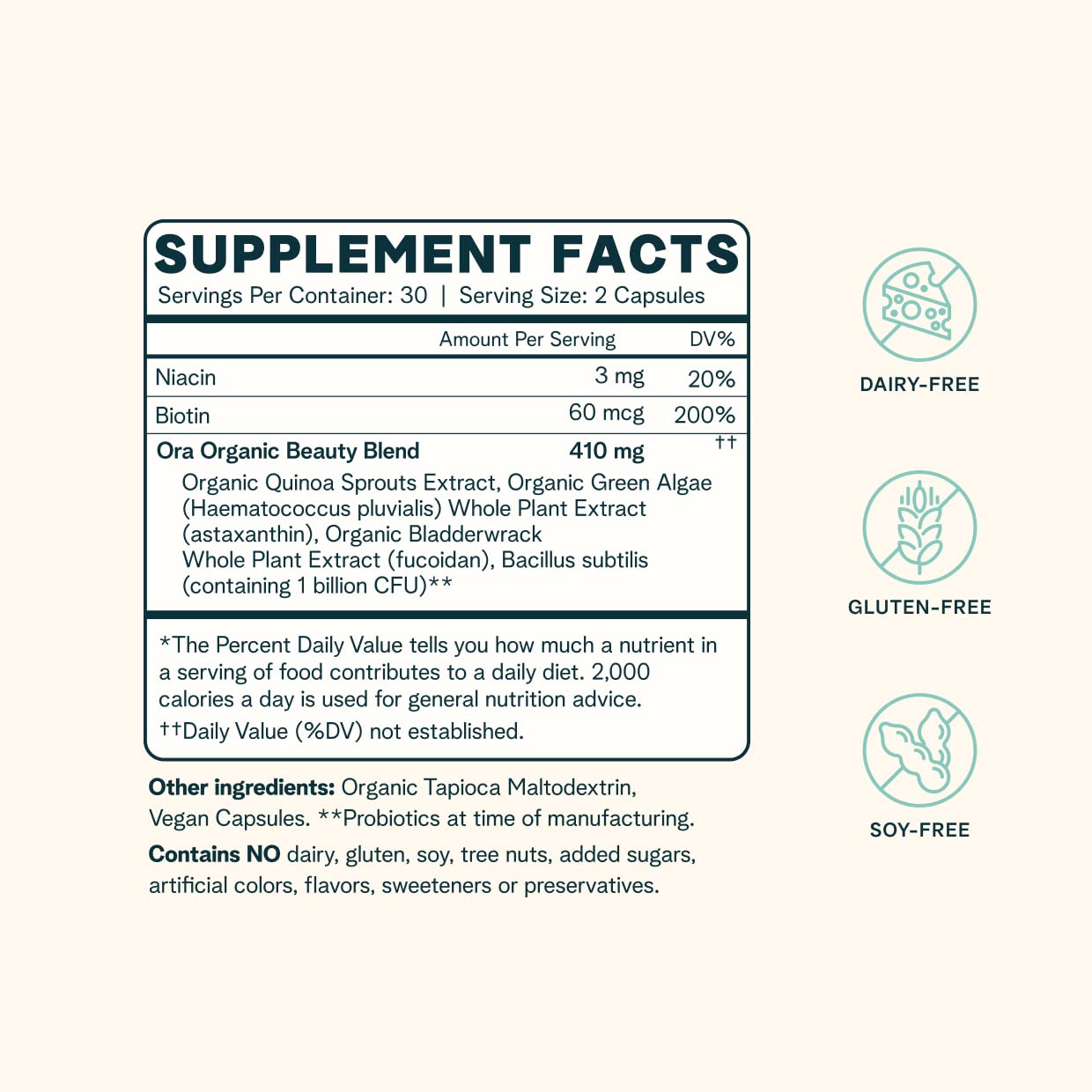 Astaxanthin and fucoidan from algae for anti-aging skin support