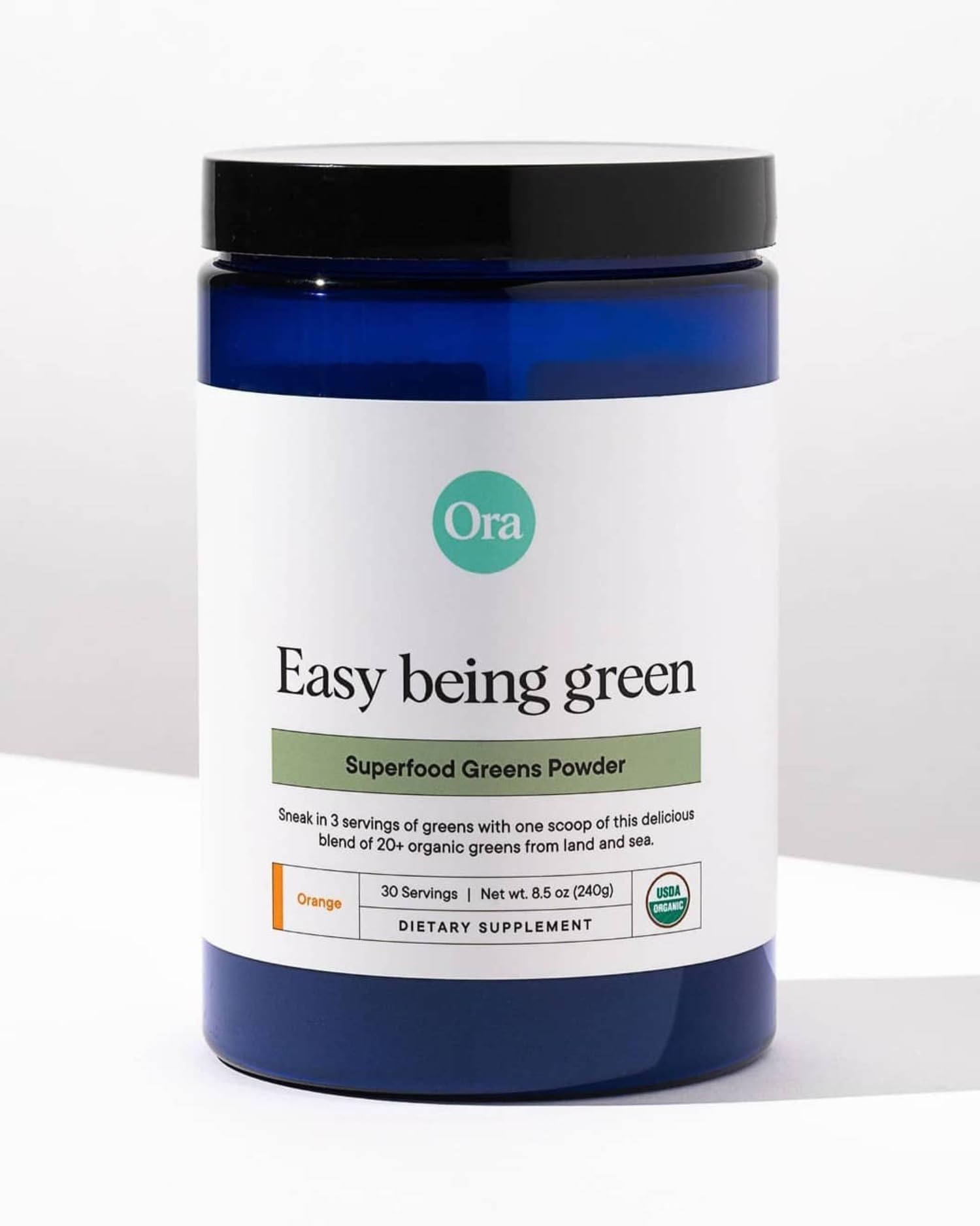 Health benefits infographic for Ora Organic Greens Powder