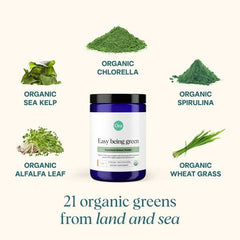 Packaging label for Ora Organic Greens Powder