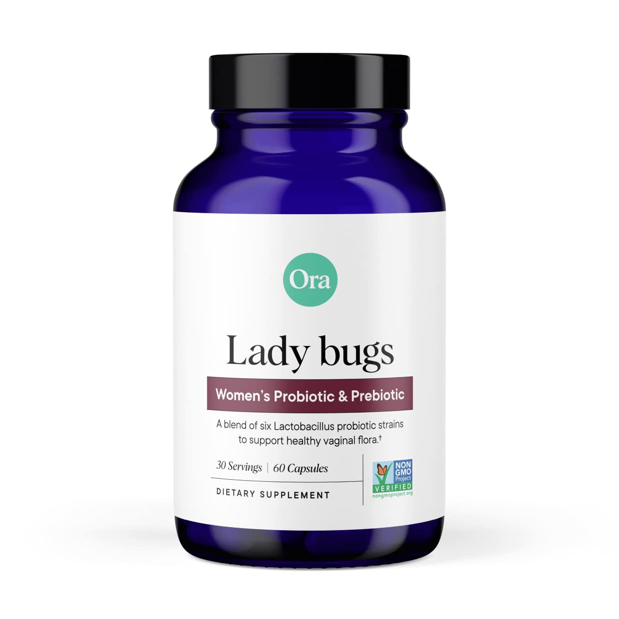 Ora Organic probiotics bottle label showing 16B CFU