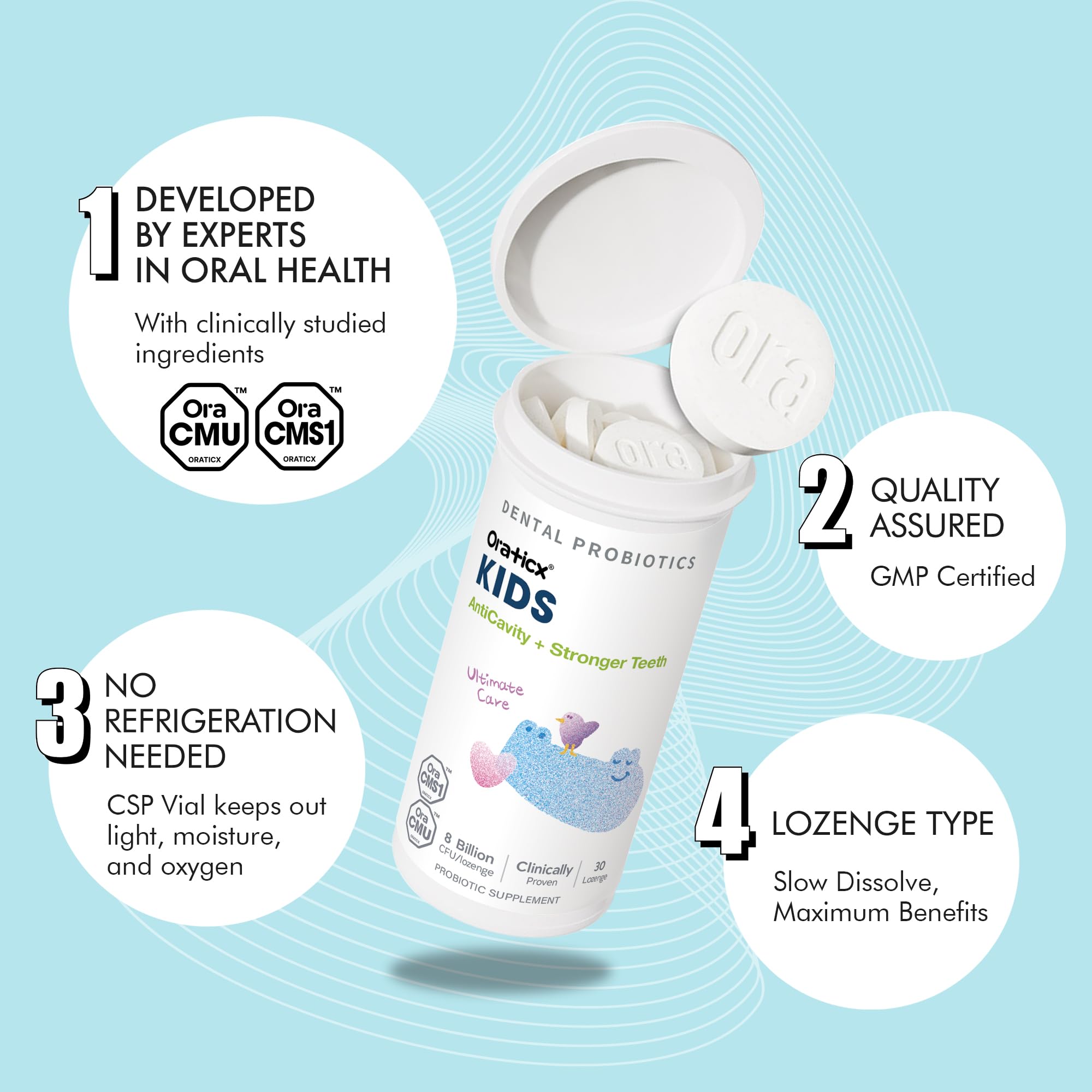 OraCMU and OraCMS1 probiotic ingredients