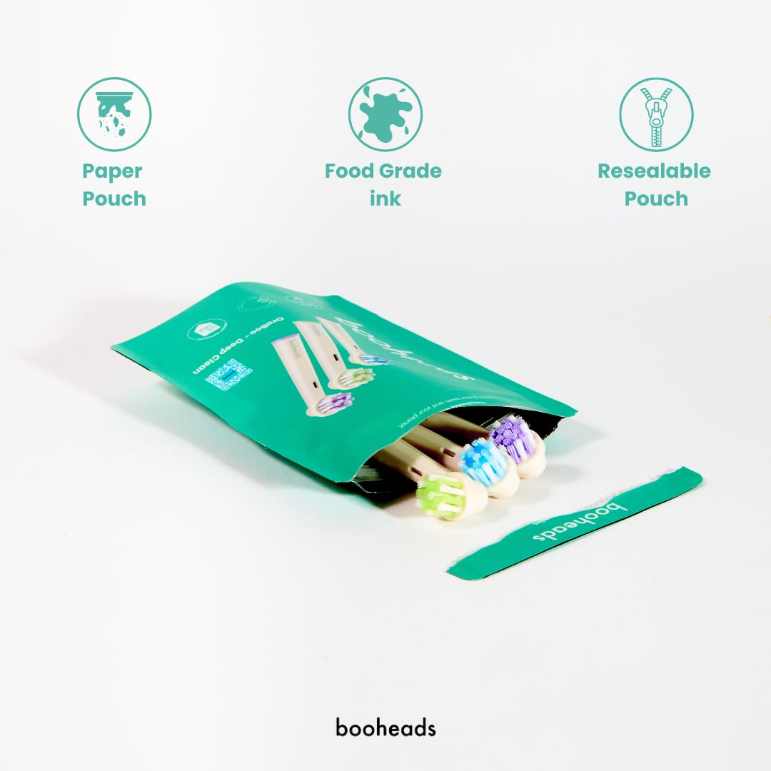 Non-toxic BPA-free label on Oraboo toothbrush head