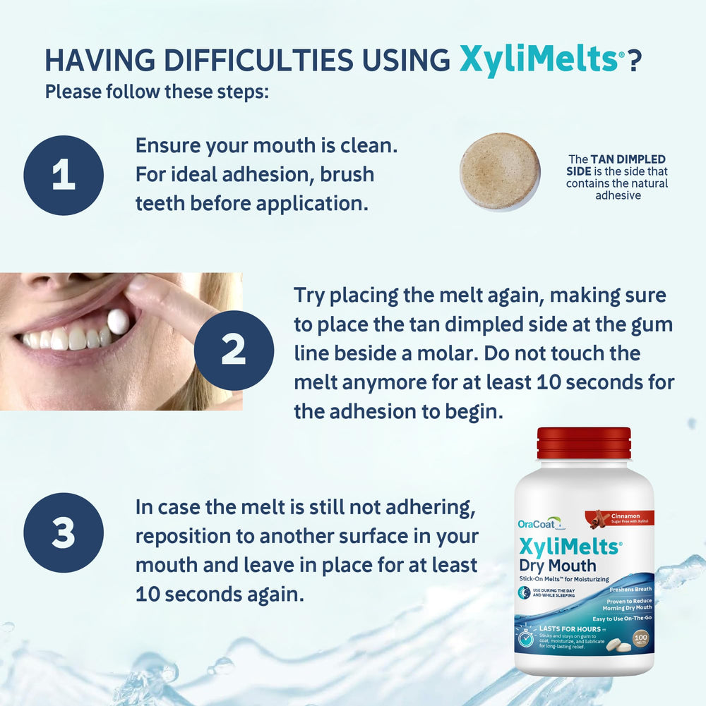 Graphic showing 550 mg Xylitol per disc in XyliMelts
