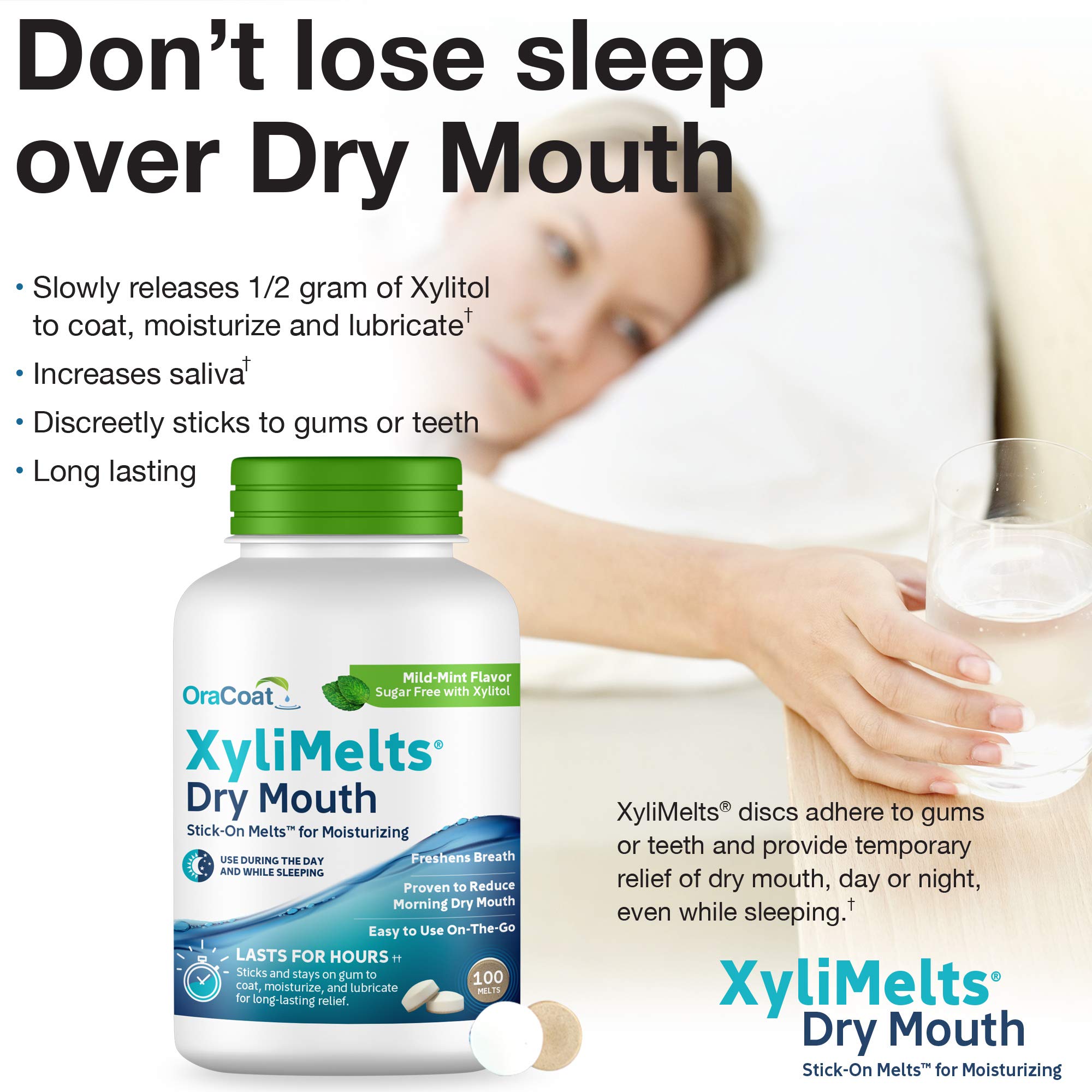 Individual Oracoat XyliMelts disc ready for use
