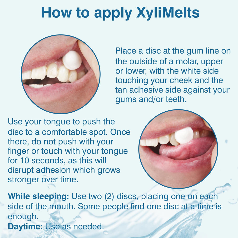 Close-up of a XyliMelts disc with a slightly sweet flavor