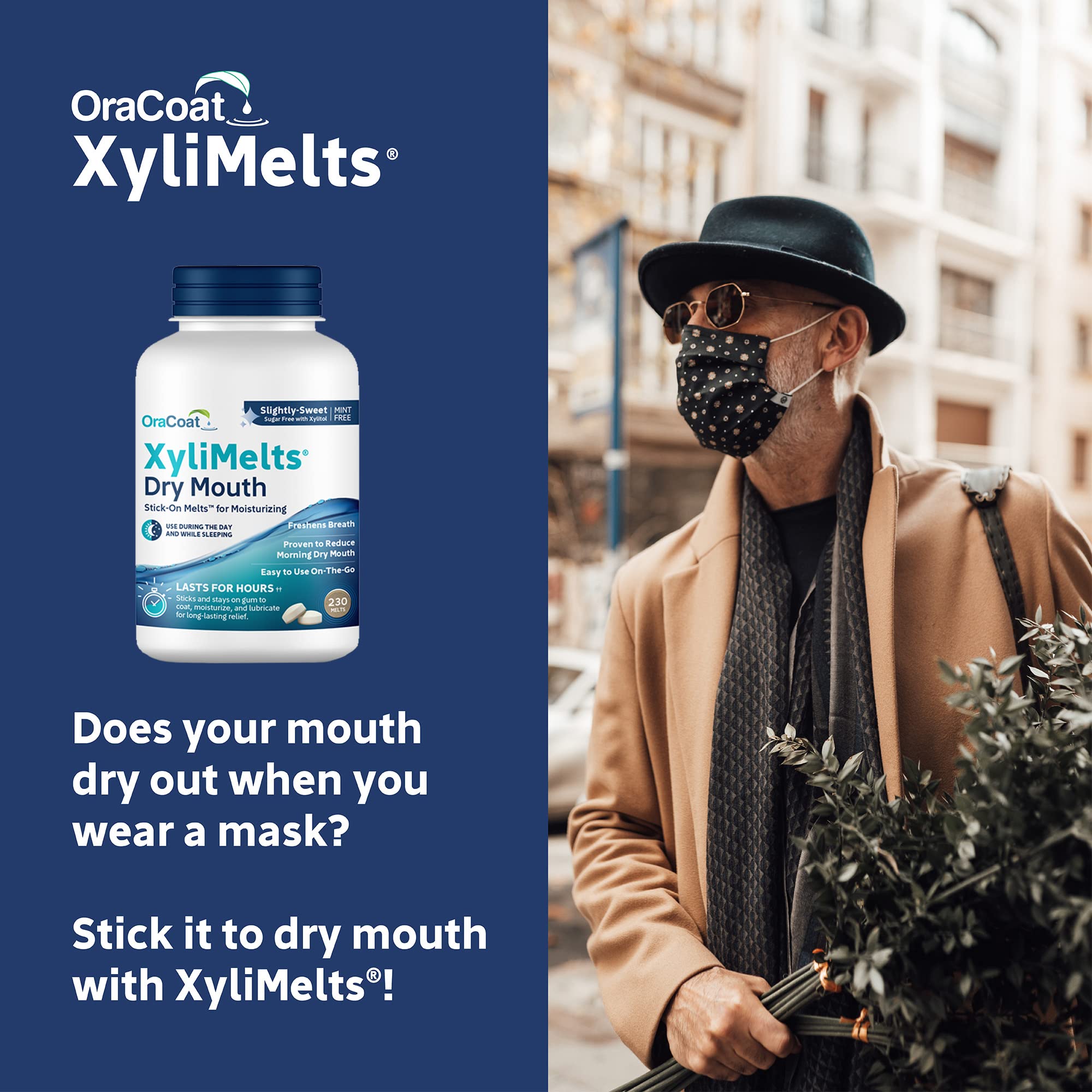Travel-friendly blister packaging for on-the-go dry mouth relief