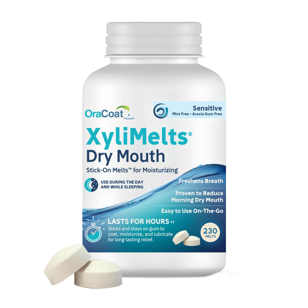 Front view of OraCoat XyliMelts Dry Mouth Relief Discs