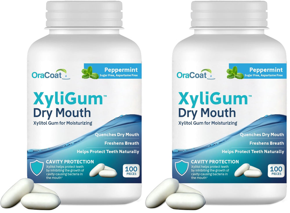 OraCoat XyliGum Dry Mouth Peppermint Gum - 100-count bottle (1 of 2)