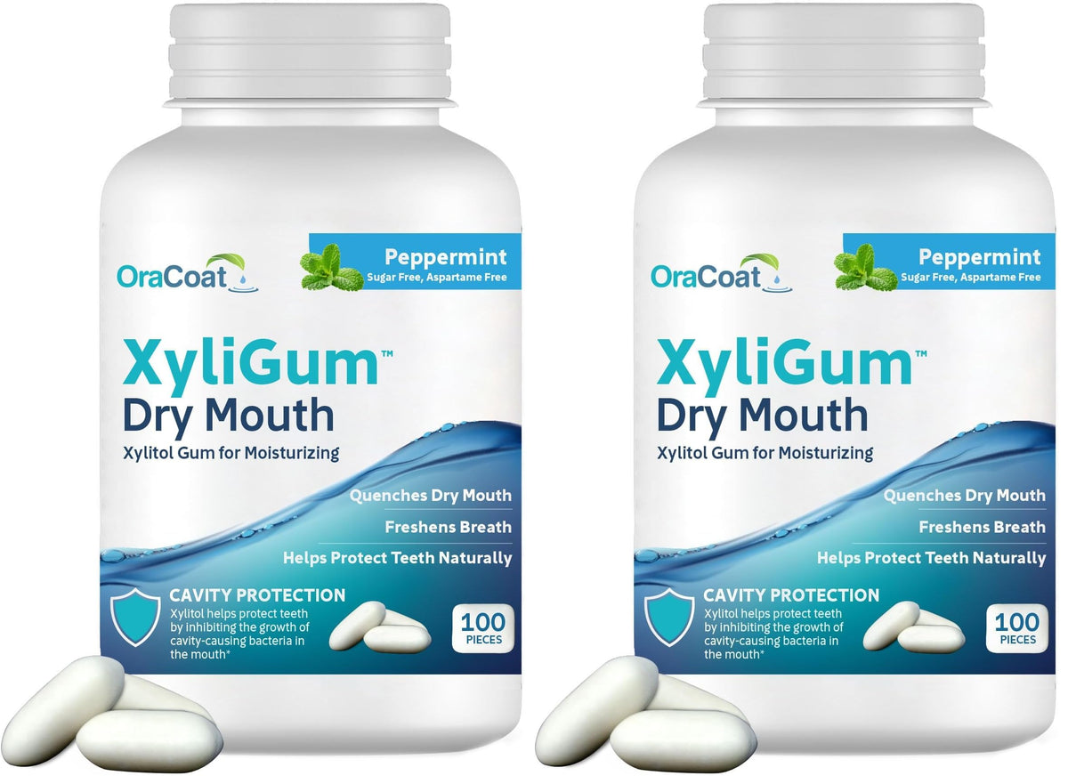 OraCoat XyliGum Dry Mouth Peppermint Gum - 100-count bottle (1 of 2)