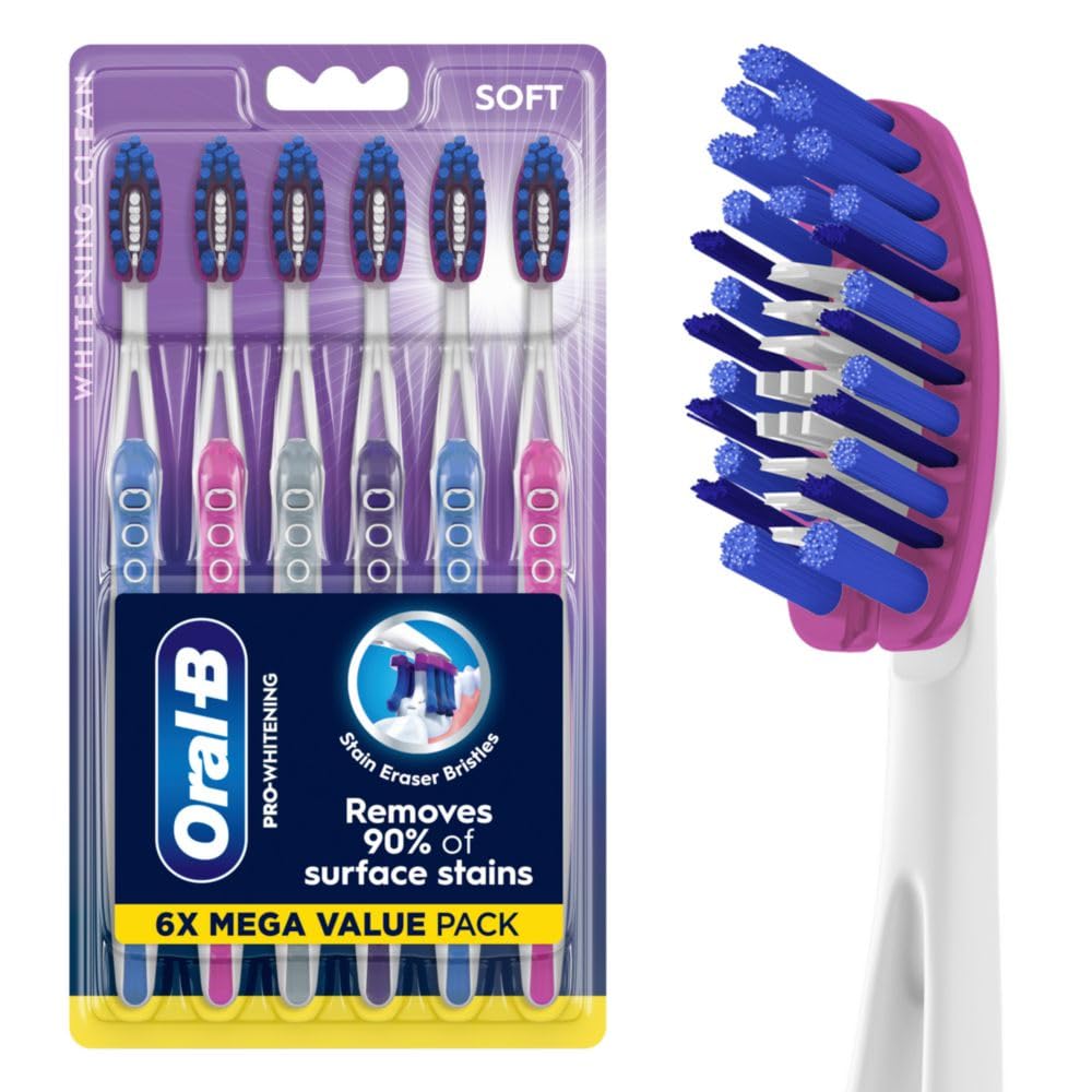 Oral-B 3D White Deep Stain Remover Toothbrush with soft bristles