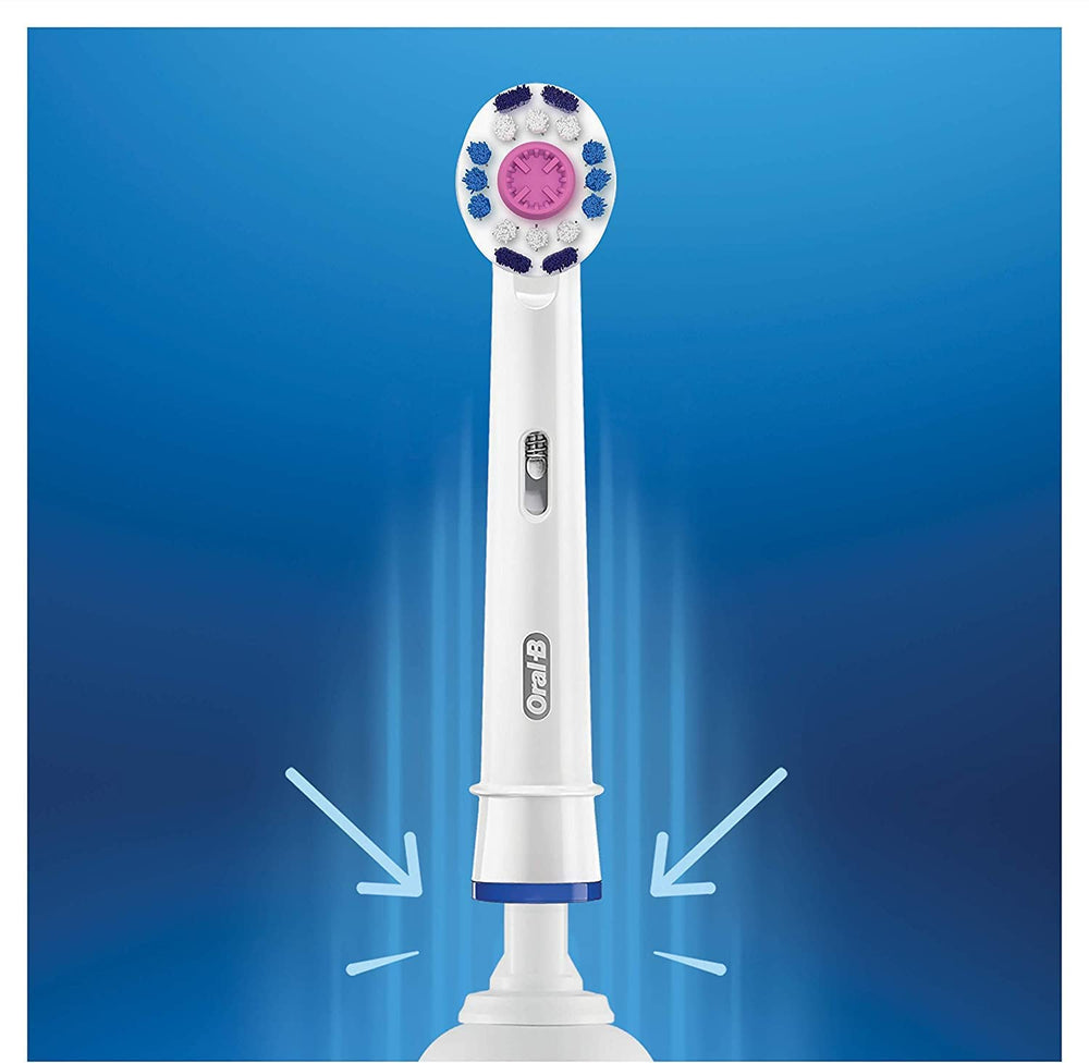 Polishing cup on Oral-B 3D White head for removing surface stains
