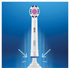Polishing cup on Oral-B 3D White head for removing surface stains